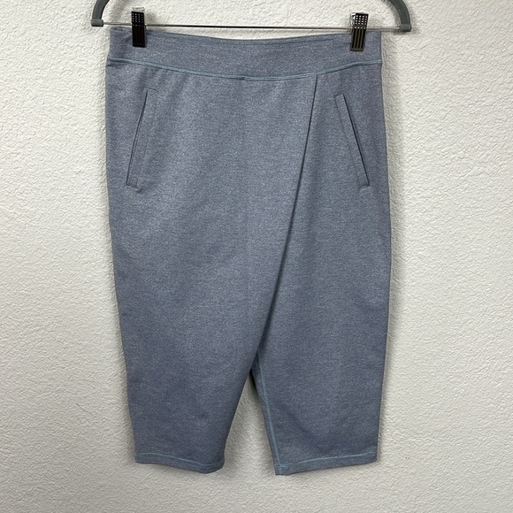 Lululemon Retreat Yogi Crop Pants Heathered Slate Gray Athletic Lounge Sz 4 - Picture 5 of 16
